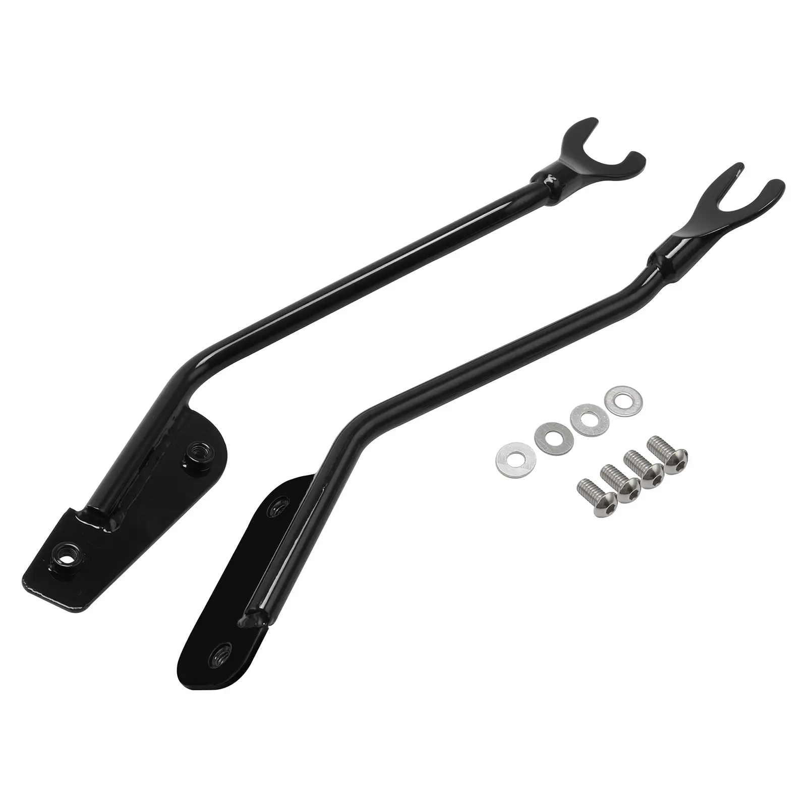 Black Detachable Saddlebags For Harley Fat Boy Breakout FLFB 2018-Up US - Image 9