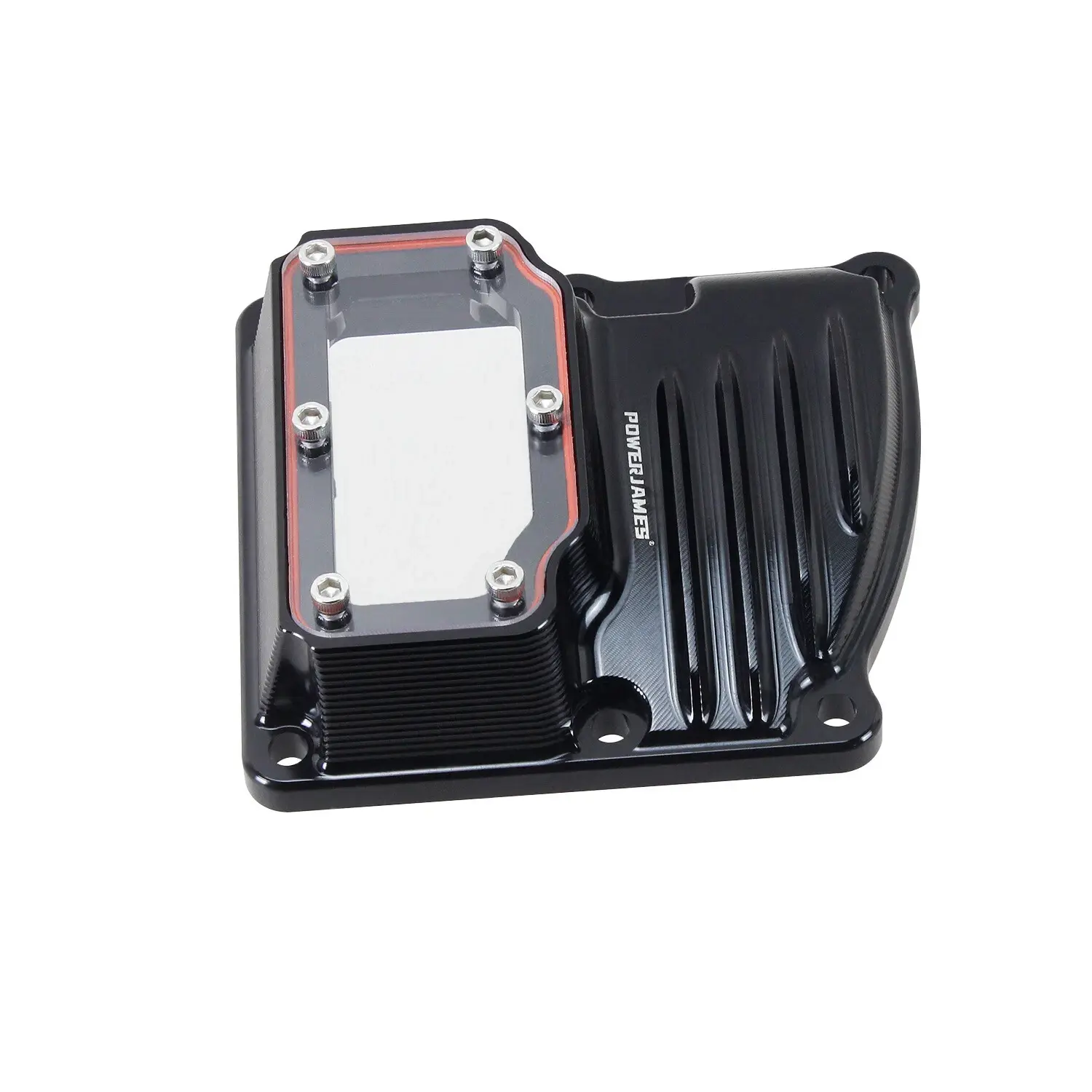 Black M8 Engine Transmission Top Cover for Harley 2017-25 Touring, 18-25 Softail - Image 2