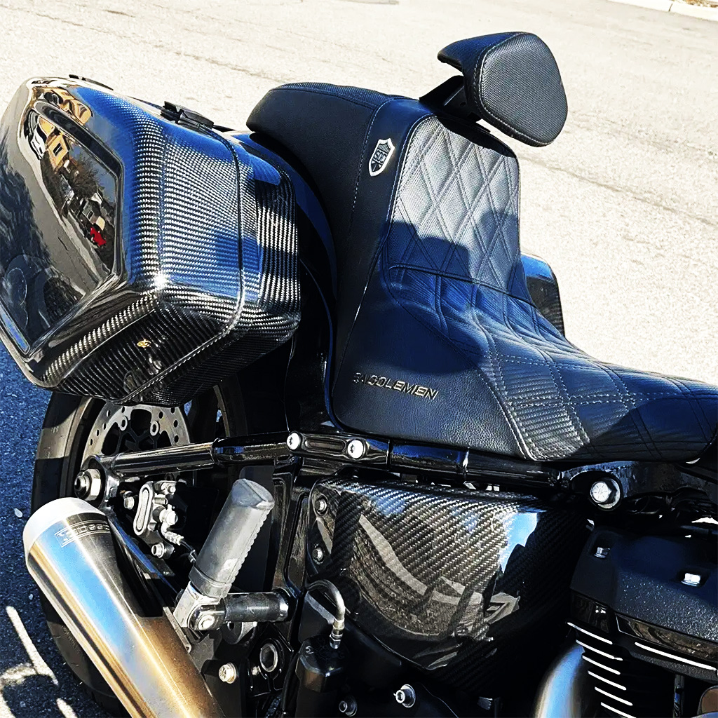 Carbon Fiber Saddlebags for Harley Softail Models 2018–2024 - Image 6