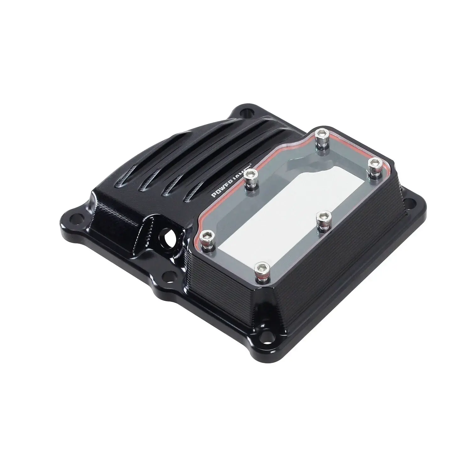 Black M8 Engine Transmission Top Cover for Harley 2017-25 Touring, 18-25 Softail - Image 3