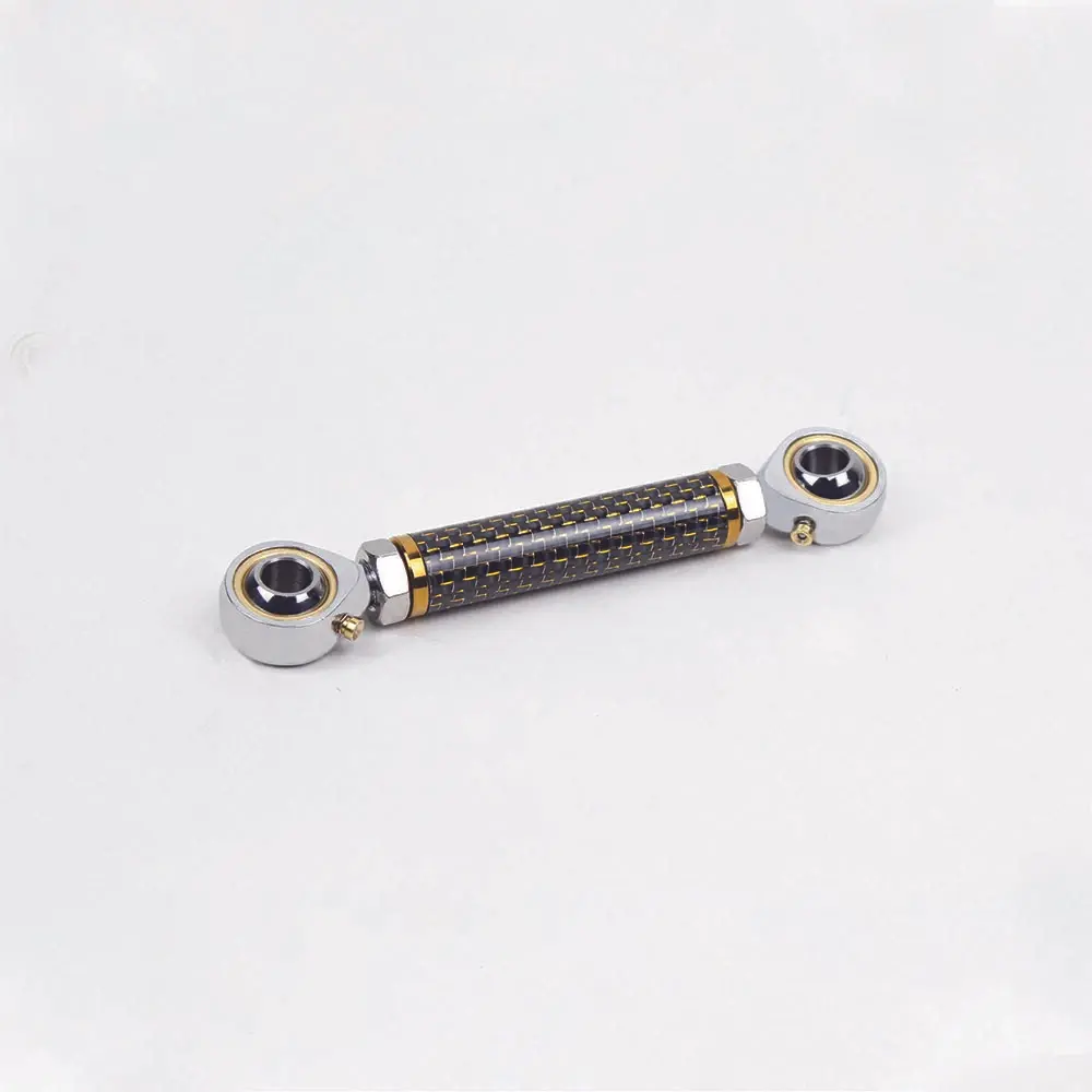 Yellow Carbon Fiber Softail Mid Control Shift Linkage for Harley FXST FXBB FXLR(Gold)