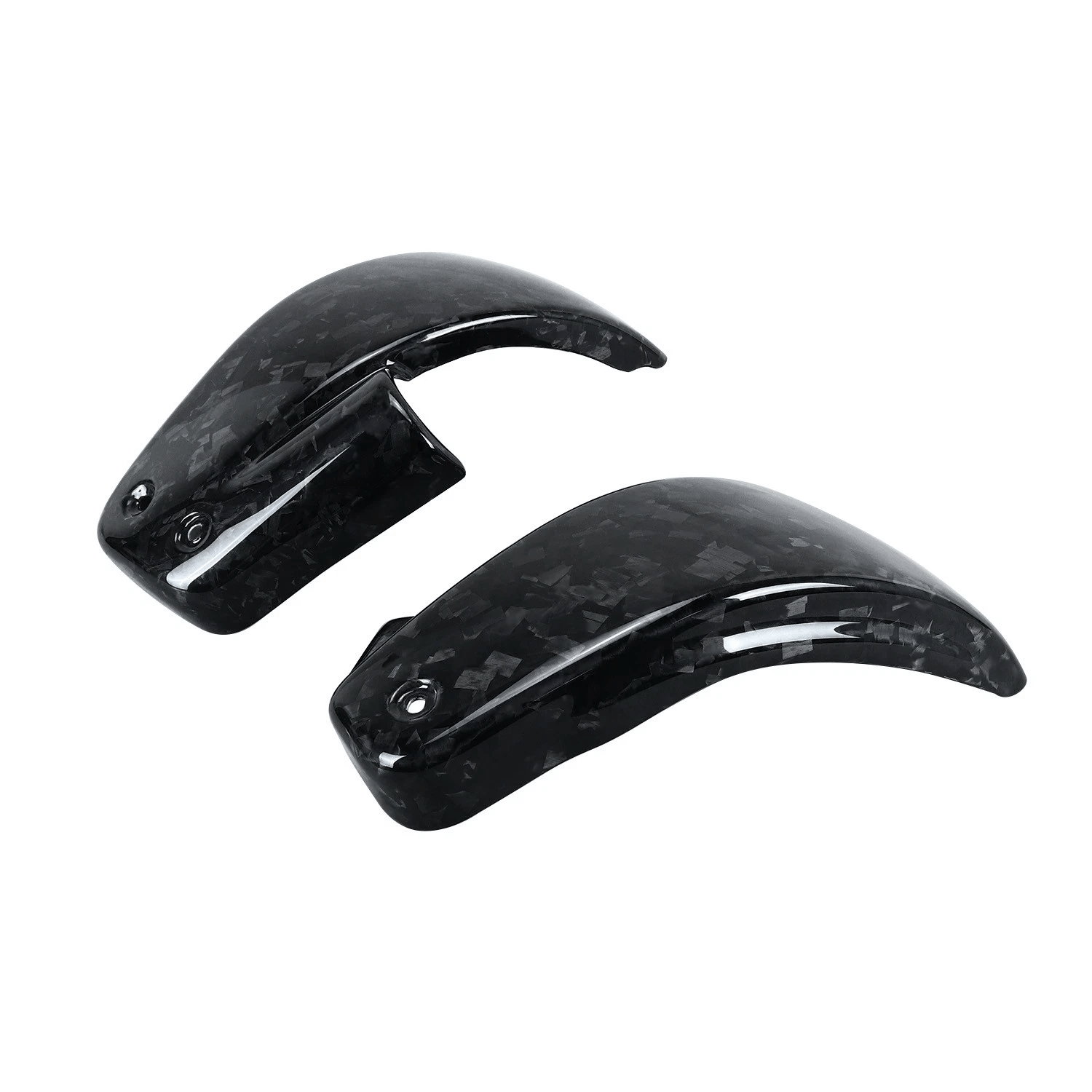 Black Carbon Fiber Battery Side Fairing Covers for Harley FLDE FLFB FLSB FXBR18+ - Image 4