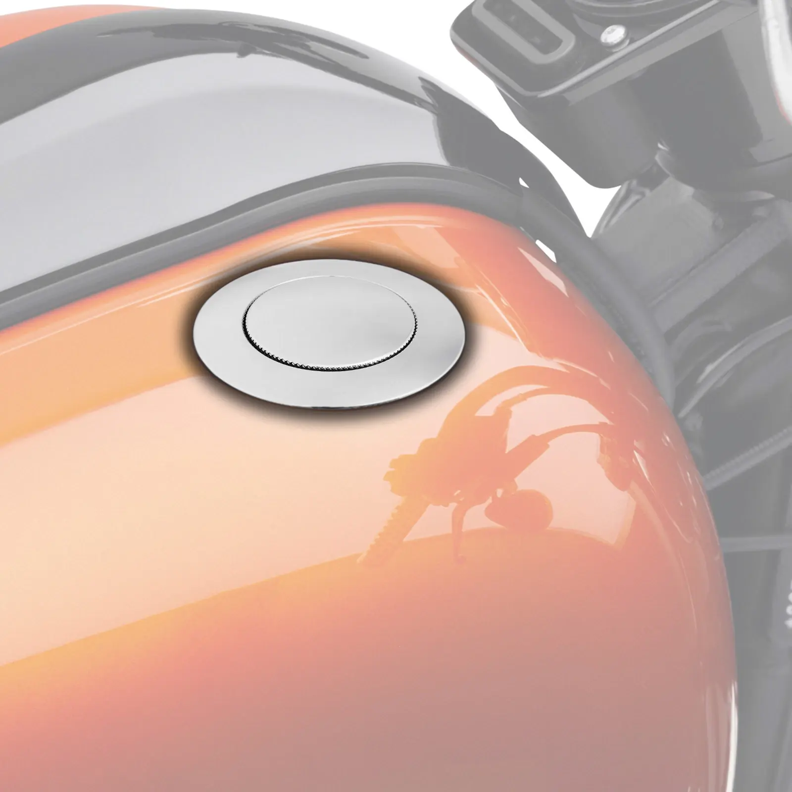 Chrome Flush Pop Up Oil Gas Cap Vented Fuel Tank For Harley 1982-up - Image 12