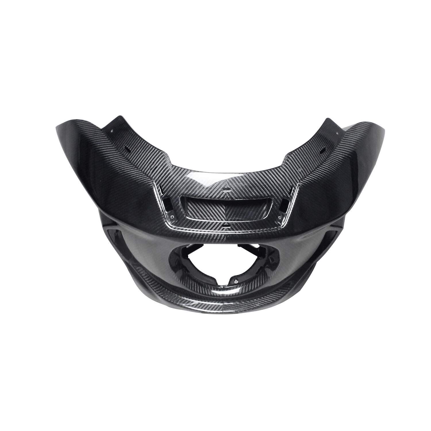 Black Carbon Fiber Outer Fairing for Harley Softail Models 2018 and Later - Image 4