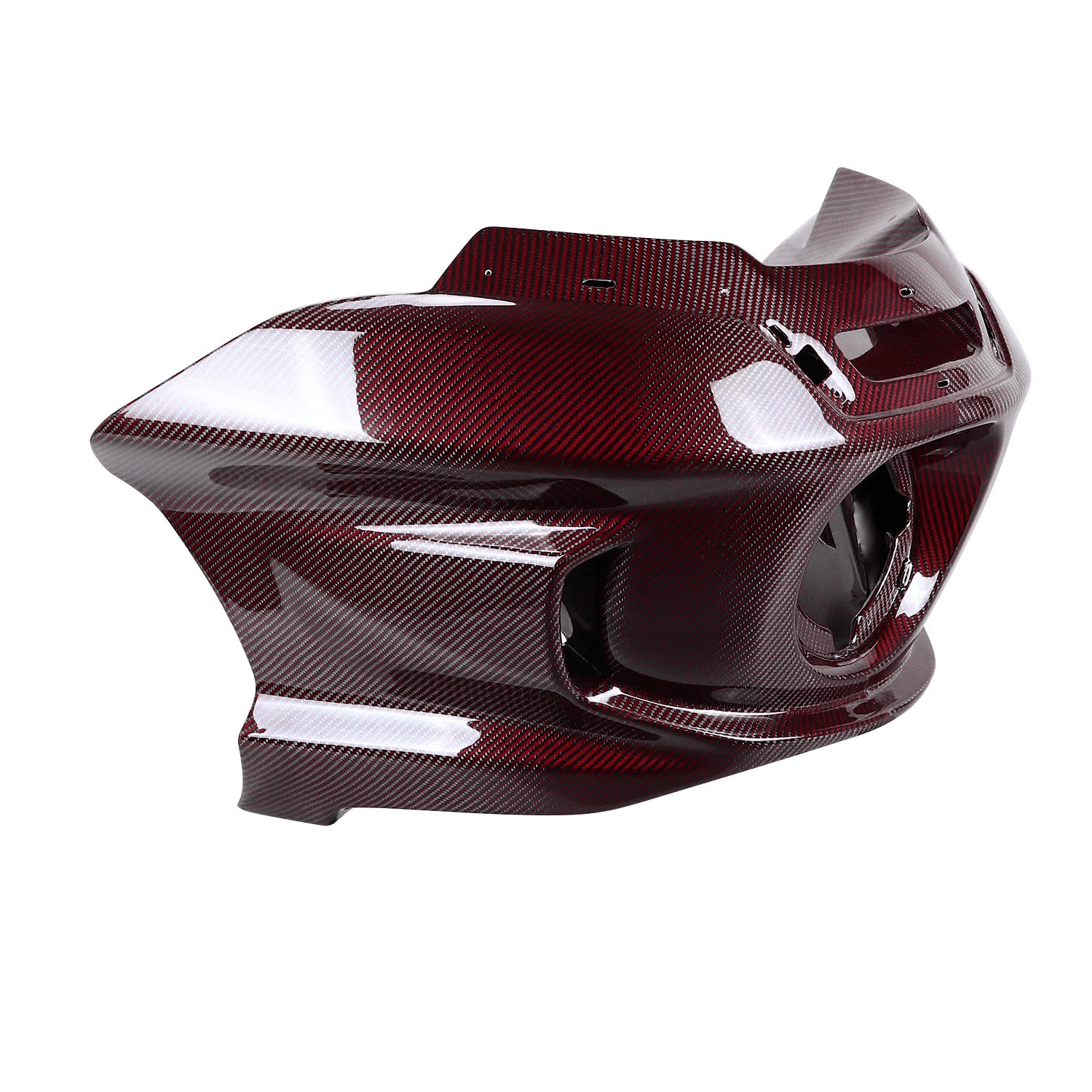 Red Carbon Fiber Outer Fairing for Harley Softail Models 2018 and Later - Image 4
