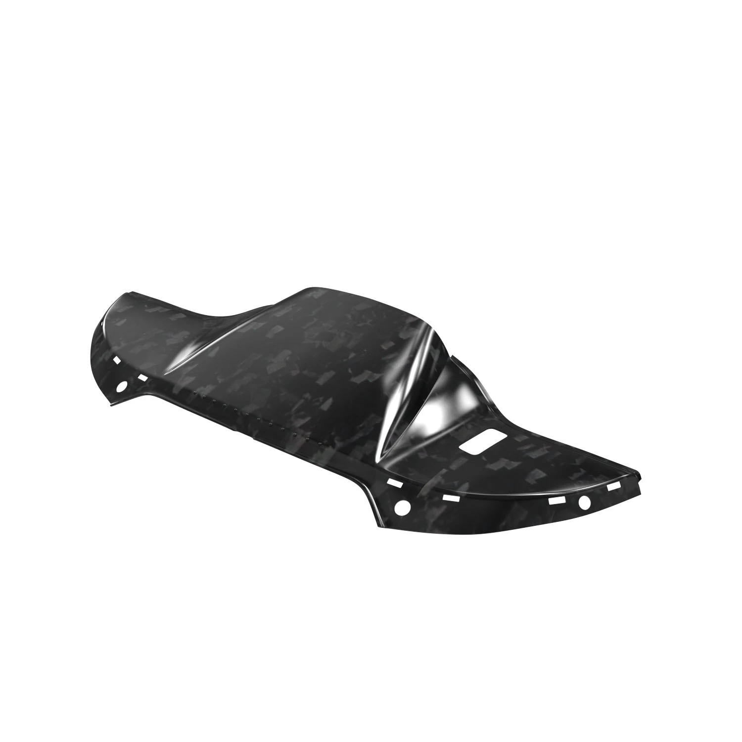Marbling Carbon Fiber Air Windshield Duct Cover Fairing for Harley 15+Road Glide - Image 3