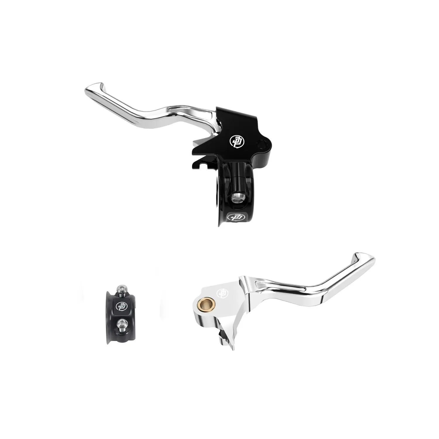 Chrome Easy Pull Clutch Brake Hand Control Levers for Harley 1996-2014 Softail Dyna, 96-03 XL,1996-07 Touring - Image 3