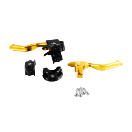 Gold Easy Pull Clutch Brake Hand Control Levers for Harley 2018-Later Softail