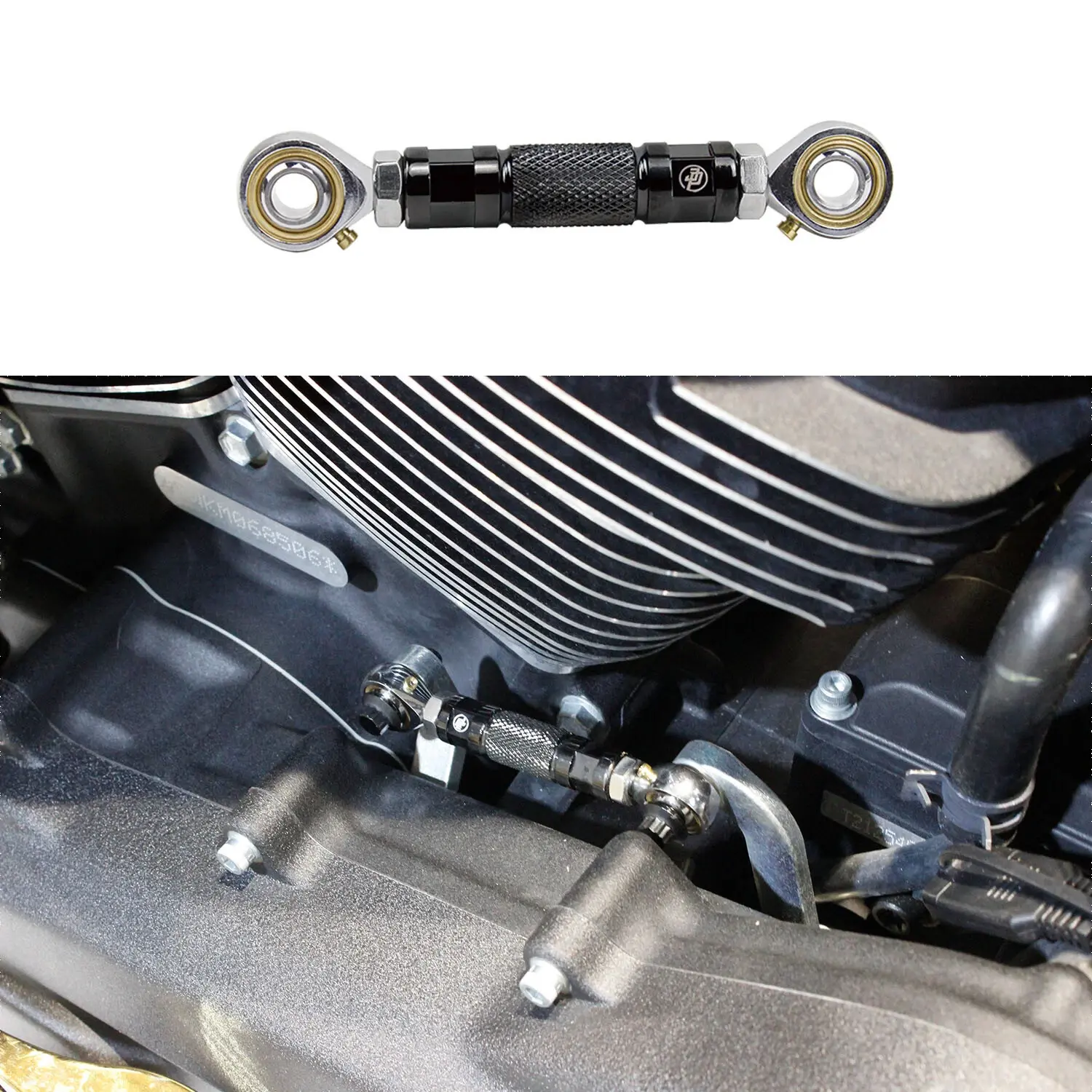 Diamond Shift Linkage Rod for Harley Softail Dyna Street Bob Low Rider FXDC FXST - Image 2