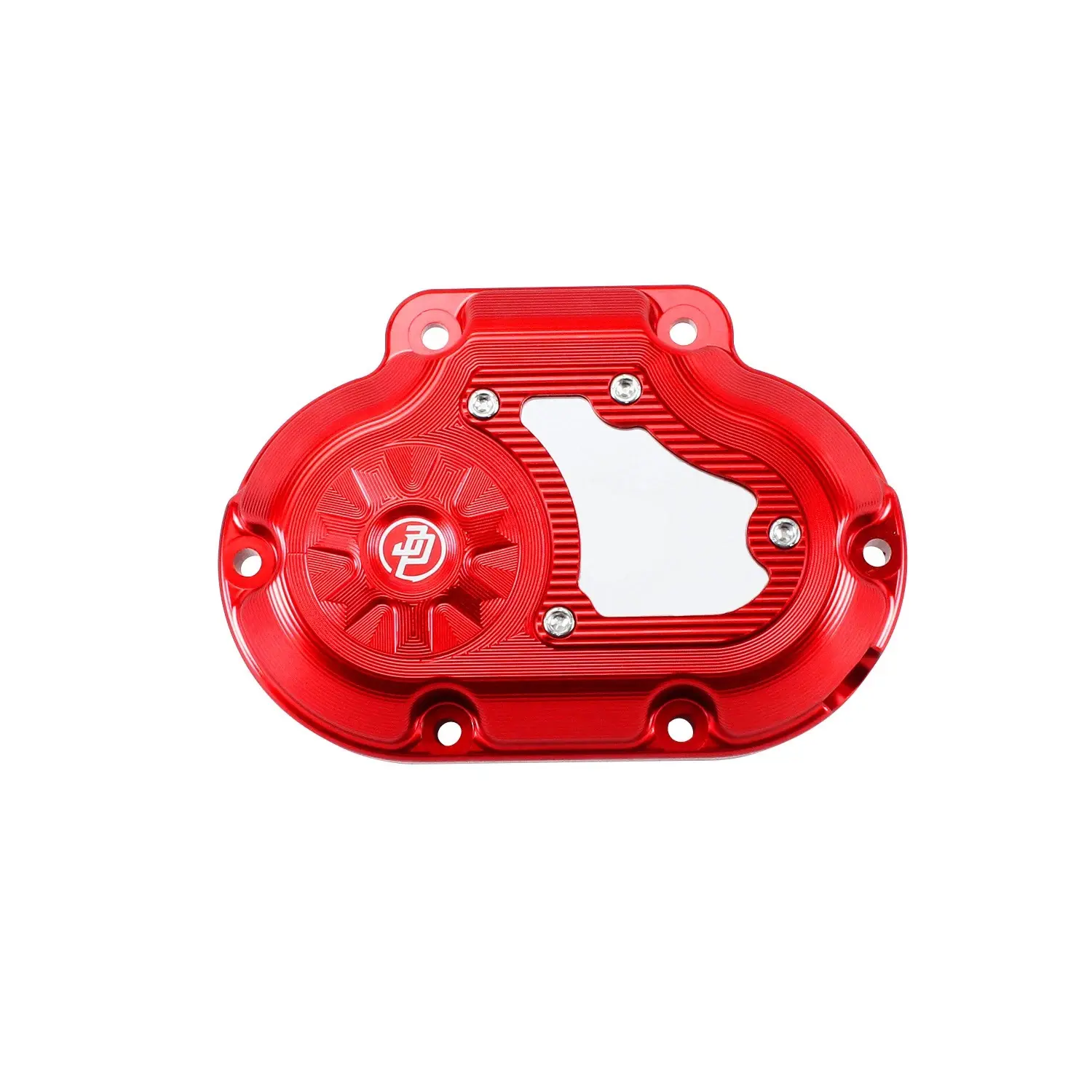 Red Transmission Side Cover for Harley 07-16 Touring FL Softail, 06-17 Dyna FXD - Image 5