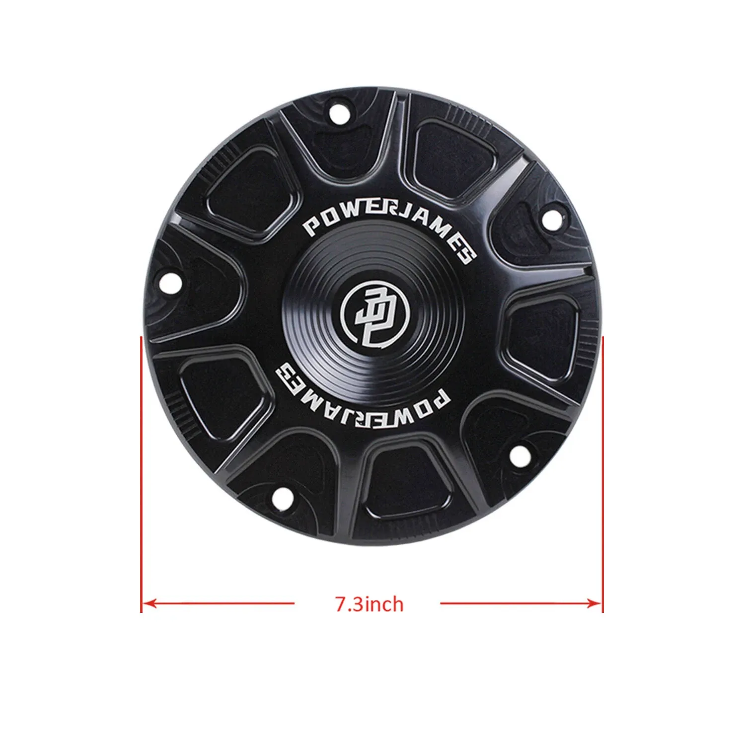 Black 5 Hole Derby Cover for Harley Dyna 99-18 Softail 99-15 Touring OEM 25441-04A - Image 2