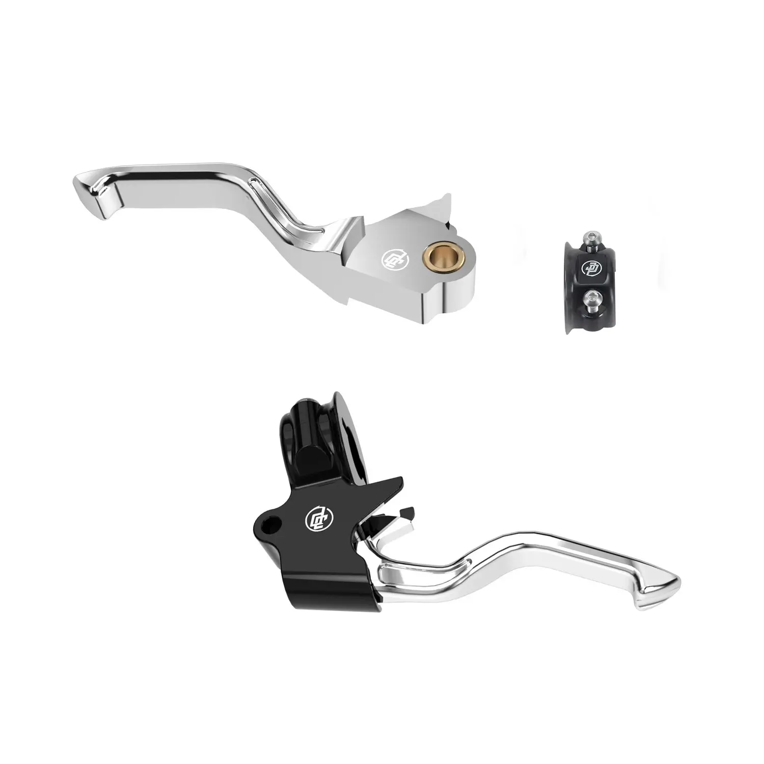 Chrome Easy Pull Clutch Brake Hand Control Levers for Harley 1996-2014 Softail Dyna, 96-03 XL,1996-07 Touring - Image 2