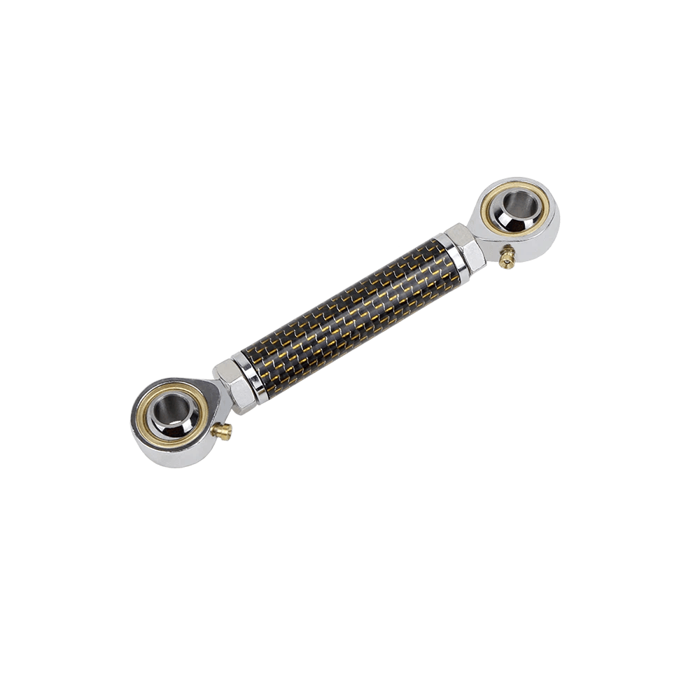 Yellow Carbon Fiber Softail Mid Control Shift Linkage for Harley FXST FXBB FXLR (SILVER)
