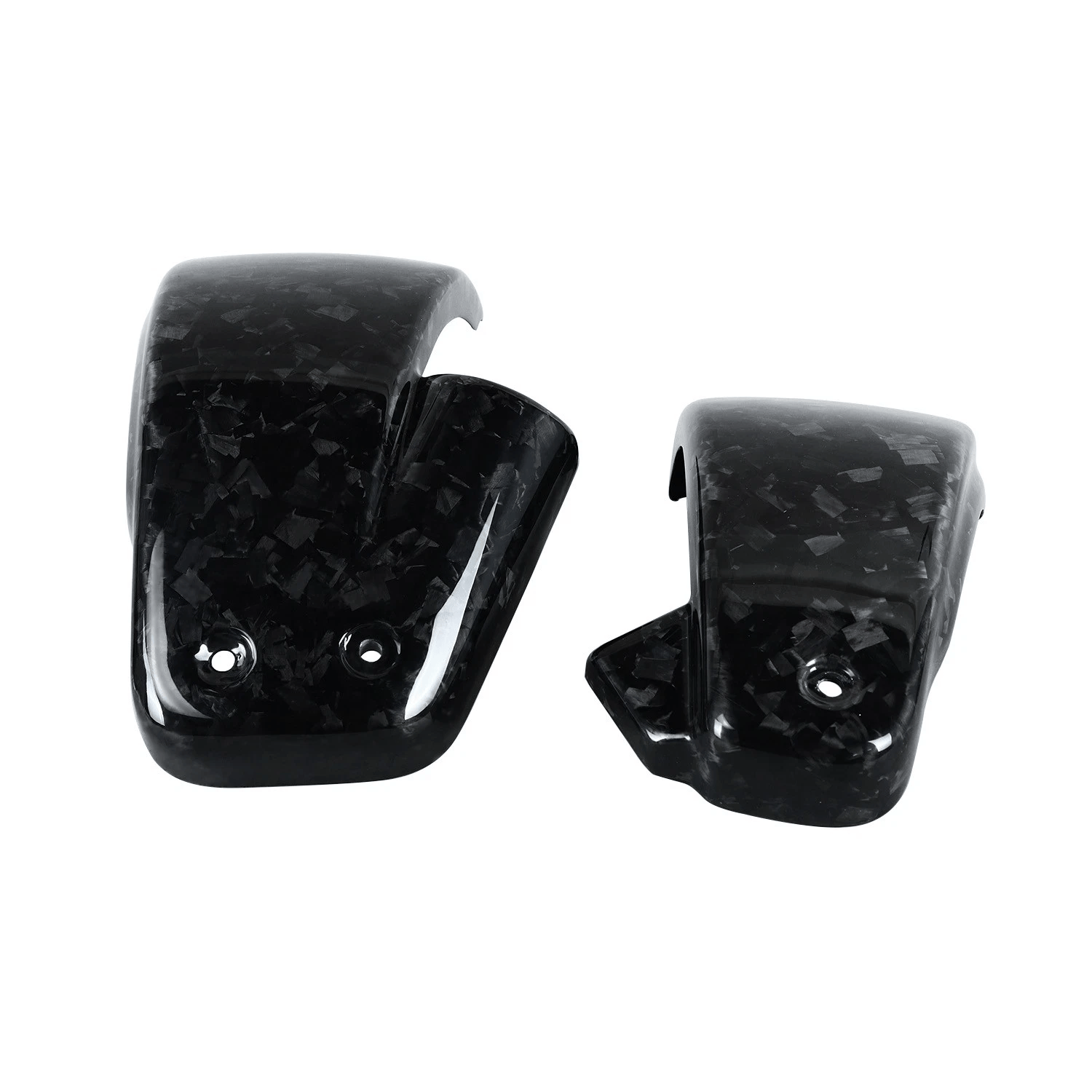 Black Carbon Fiber Battery Side Fairing Covers for Harley FLDE FLFB FLSB FXBR18+ - Image 2