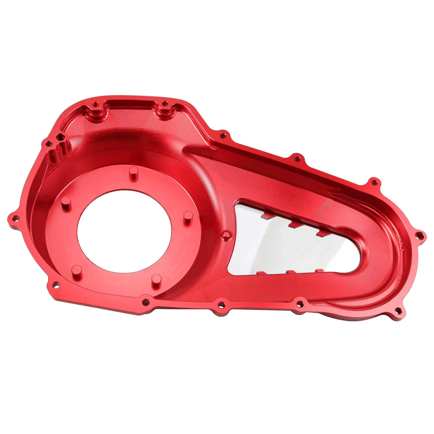 Red Visible Outer Primary Cover for Harley 2017-25 Touring FLTRX FLHX FLHT FLHR - Image 7