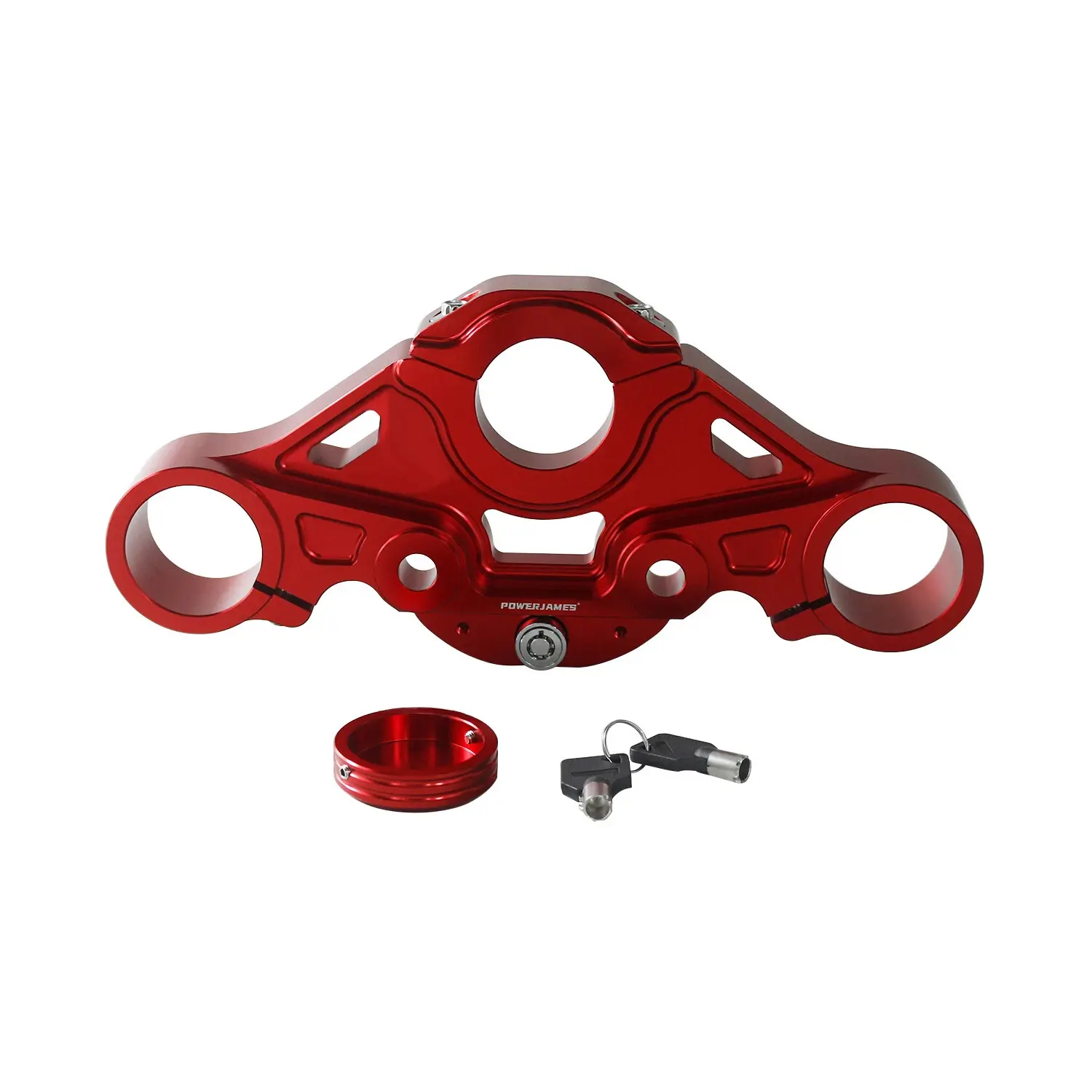Red Front Upper Top Triple Tree for Harley Touring FLTRXS FLTR FLTRSE FLTRU 15+ - Image 3