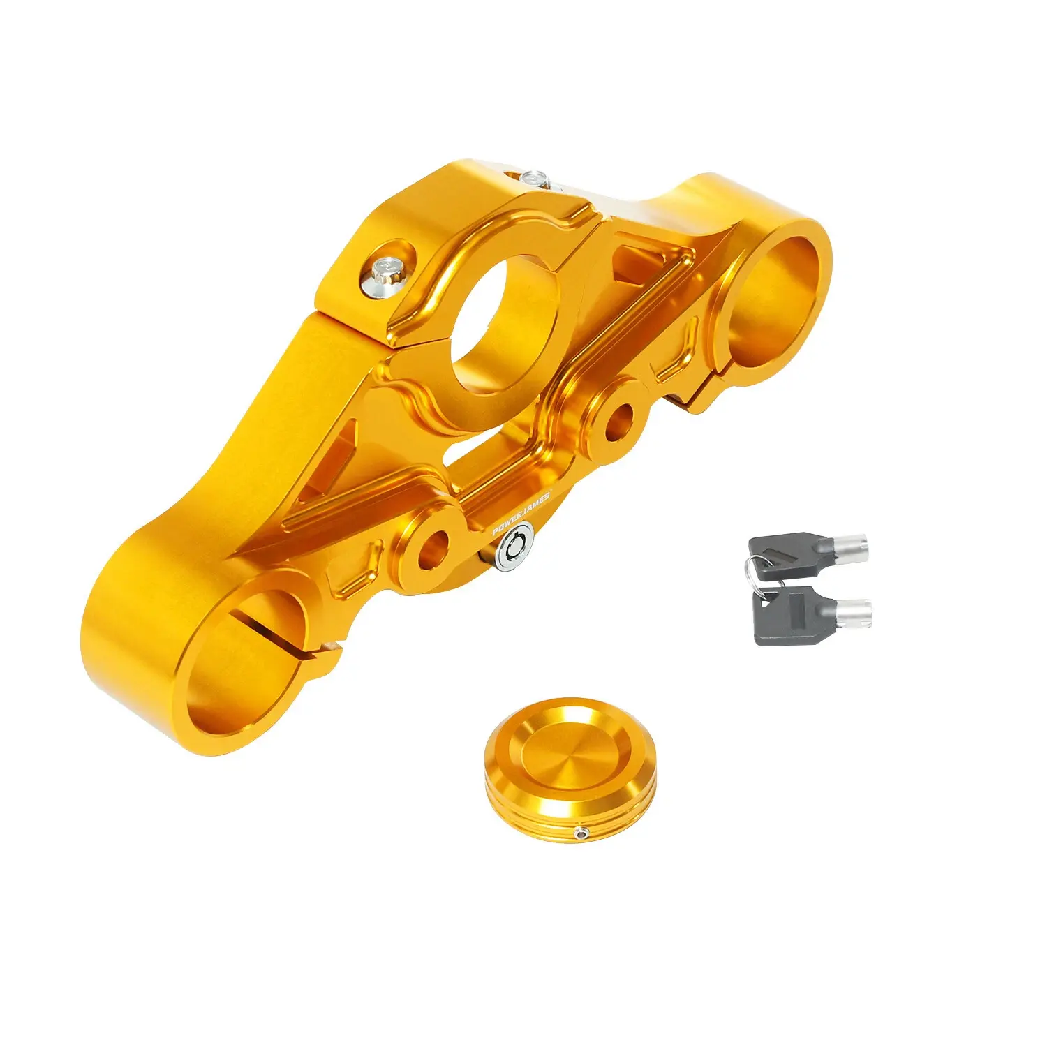 Gold Front Upper Top Triple Tree for Harley Touring FLTRXS FLTR FLTRSE FLTRU 15+ - Image 5