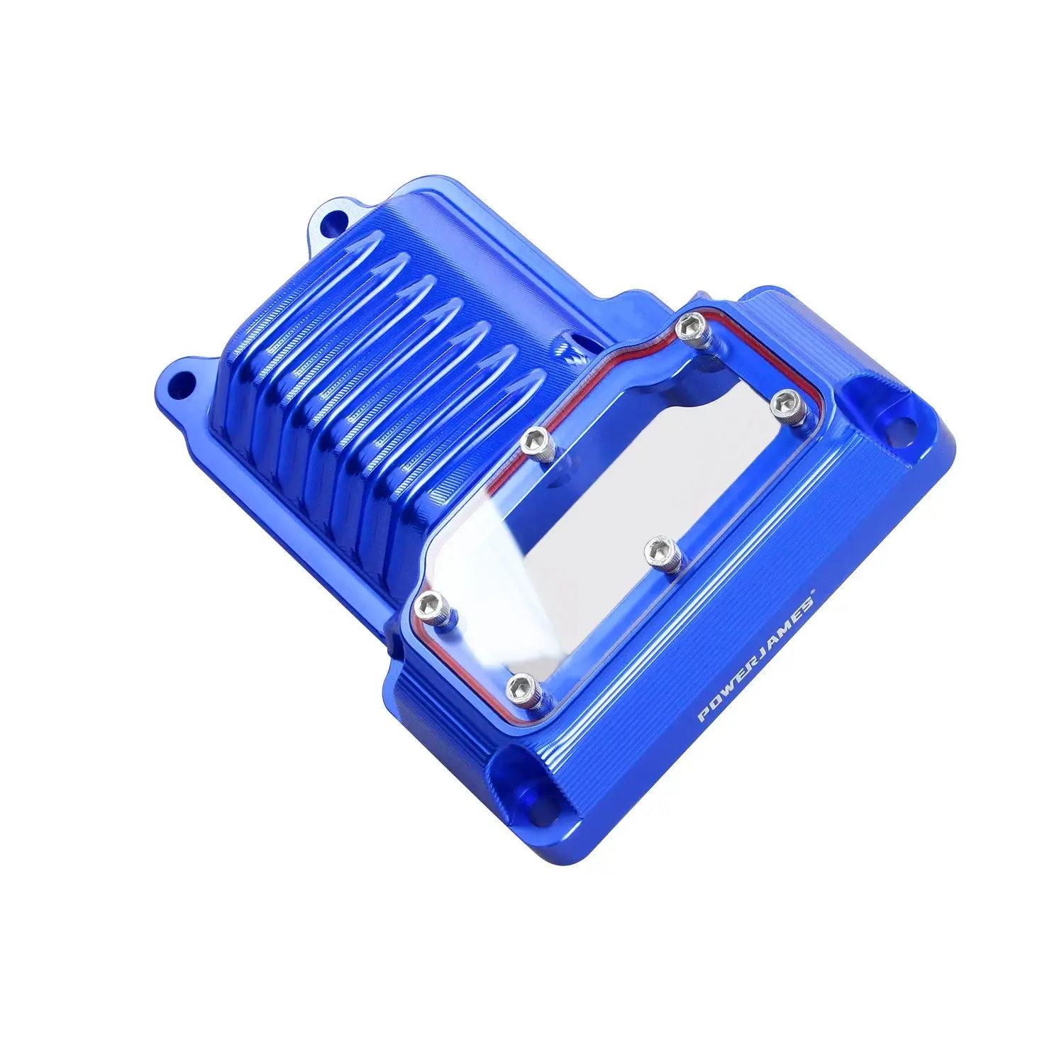 Blue Twin Cam Transmission Top Cover for Harley 2008-17 Softail Dyna Touring FLH - Image 4