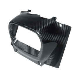 Black Carbon Fiber Headlight Fairing for Harley 2018-2024 Fat Bob FXFB, FXFBS