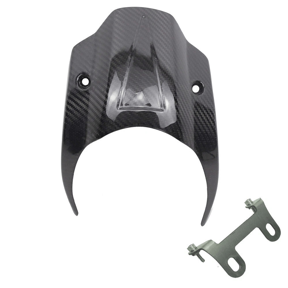 Carbon Fiber Front Fairing Headlight Cover for Harley 18-23 Street Bob FXBB - Image 4