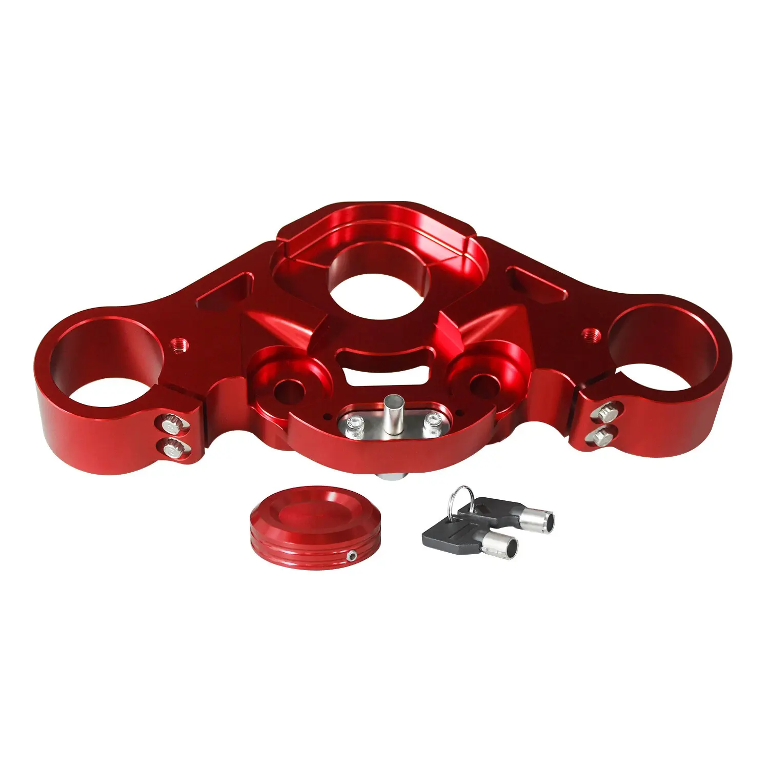 Red Front Upper Top Triple Tree for Harley Touring FLTRXS FLTR FLTRSE FLTRU 15+ - Image 10