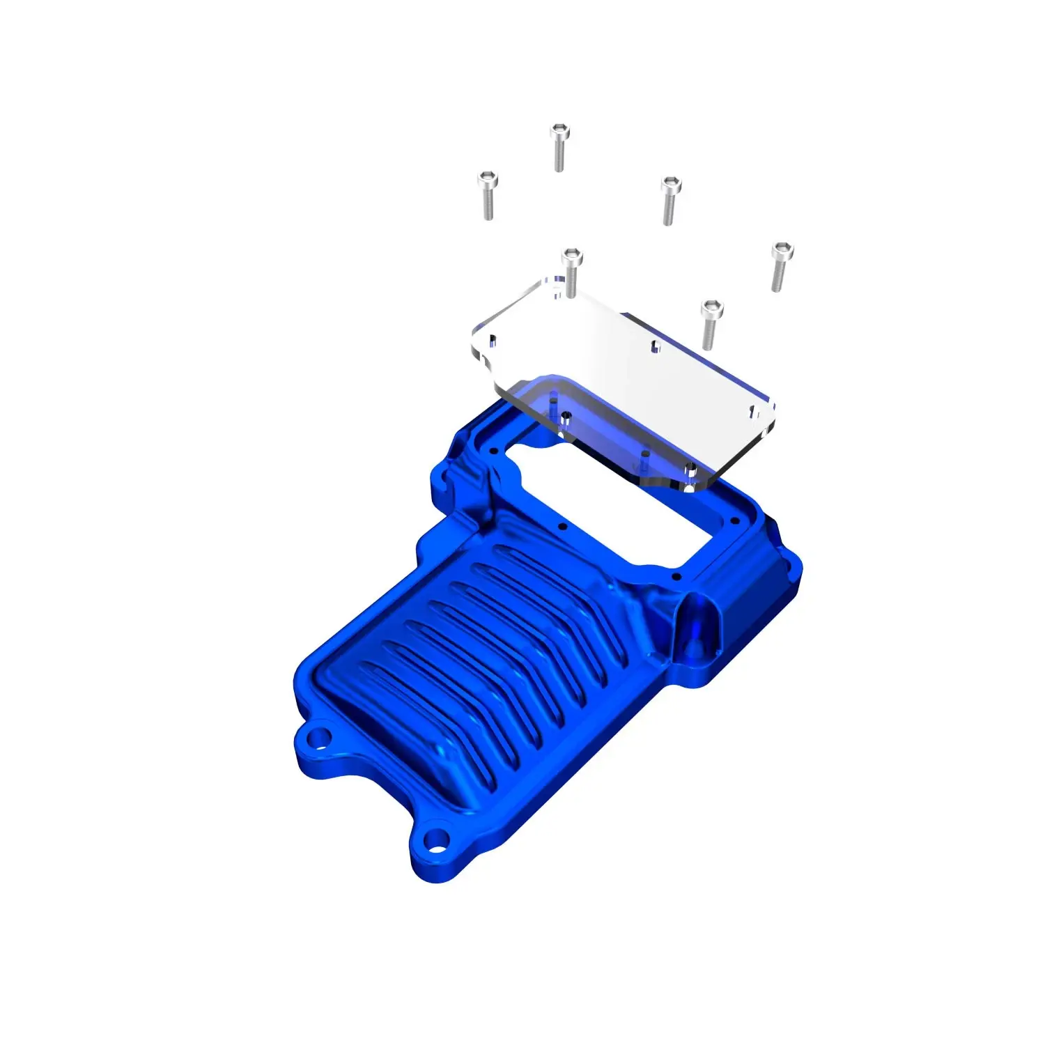 Blue Twin Cam Transmission Top Cover for Harley 2008-17 Softail Dyna Touring FLH - Image 5