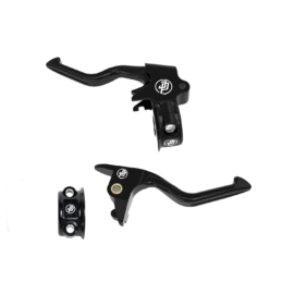 Black Easy Pull Clutch Brake Hand Control Levers for Harley 2018-Later Softail