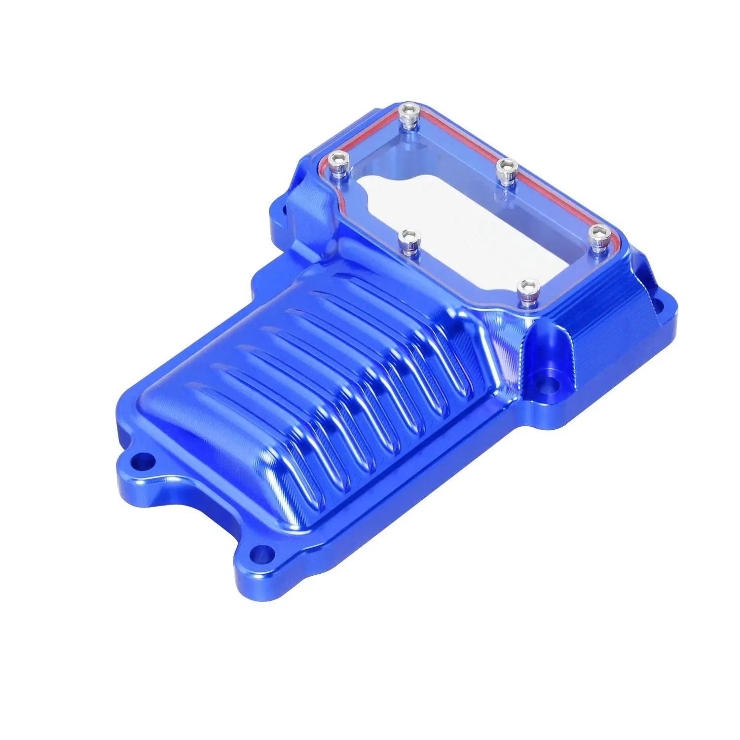 Blue Twin Cam Transmission Top Cover for Harley 2008-17 Softail Dyna Touring FLH - Image 2