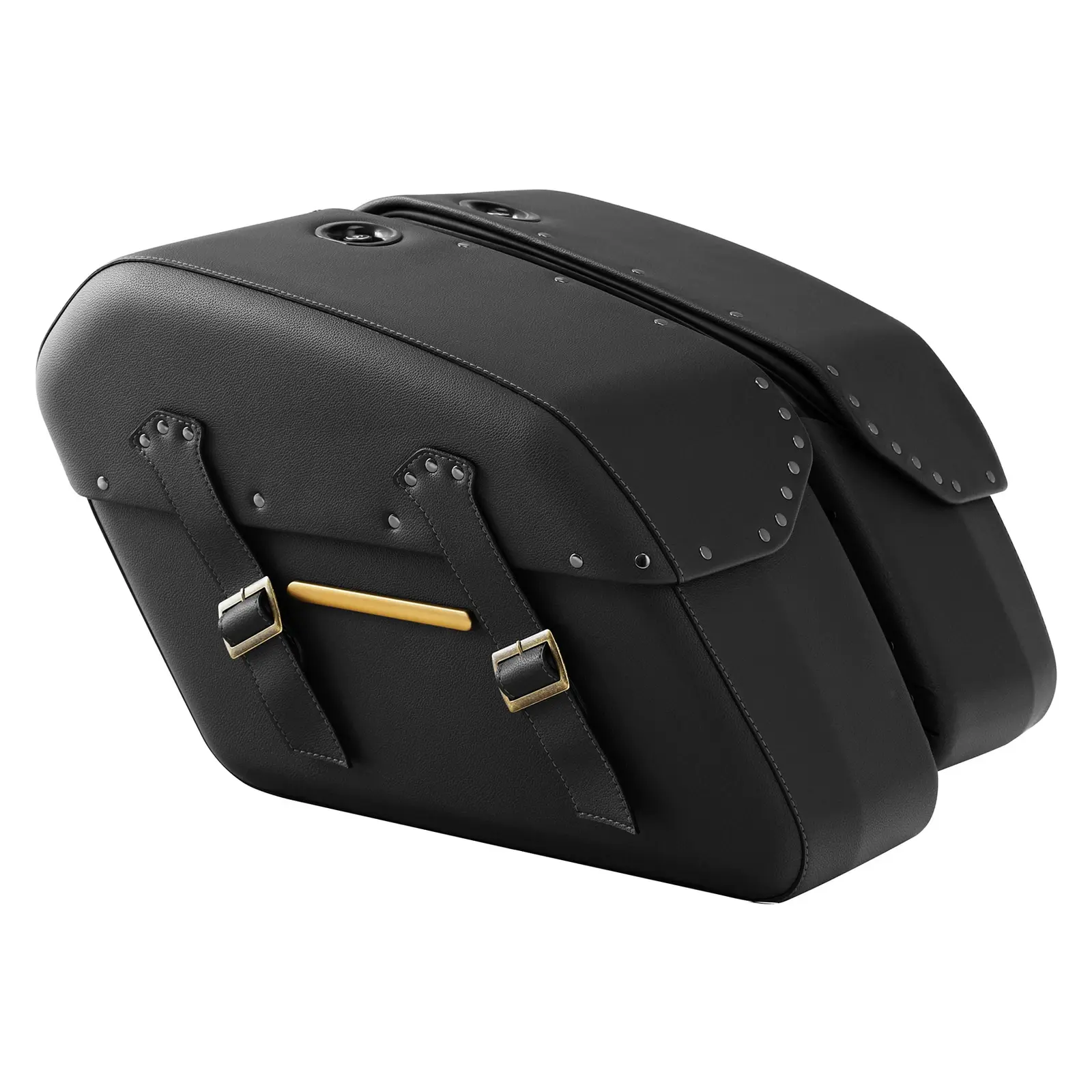 Black Detachable Saddlebags For Harley Fat Boy Breakout FLFB 2018-Up US - Image 2
