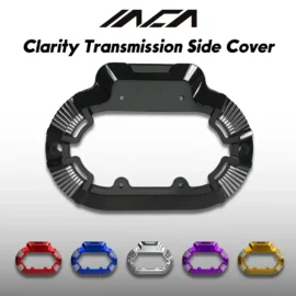 INCA CNC Clarity Transmission Side Cover for Harley Touring Models 2014-2025, Softail/Dyna Models 2016-2017, Multiple Colors