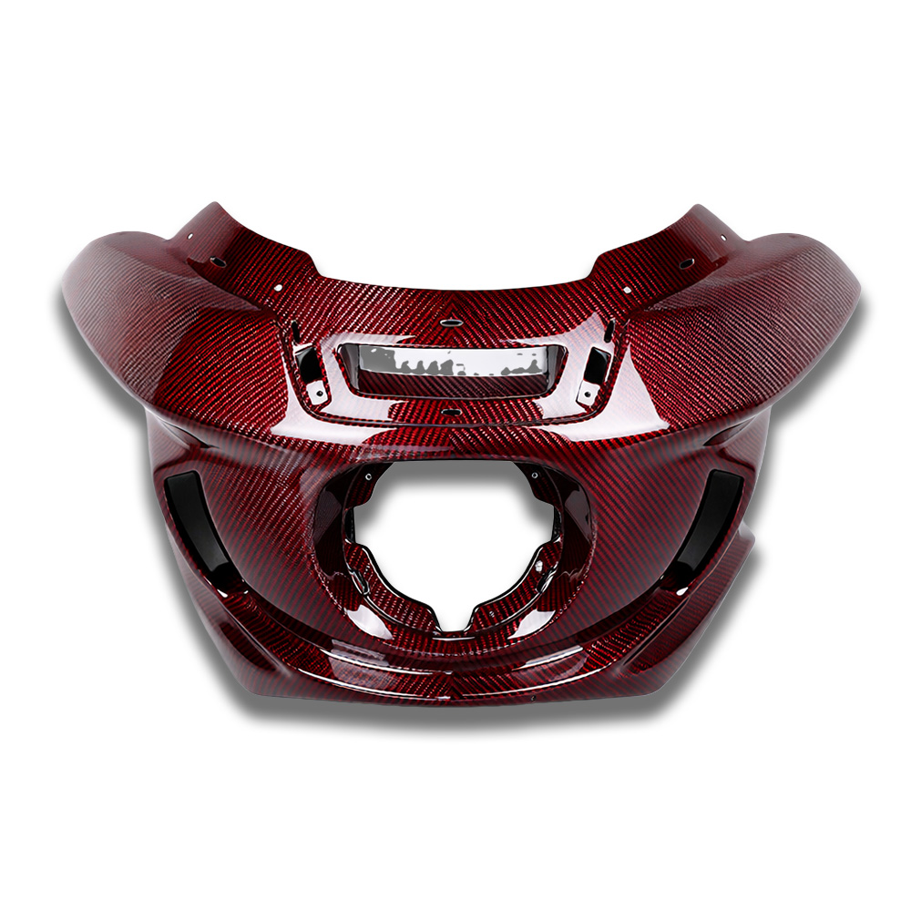 Red Carbon Fiber Outer Fairing for Harley Softail Models 2018 and Later - Image 3