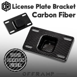 Black Carbon Fiber License Plate Assemblies For Harley Softail Dyna Touring XL