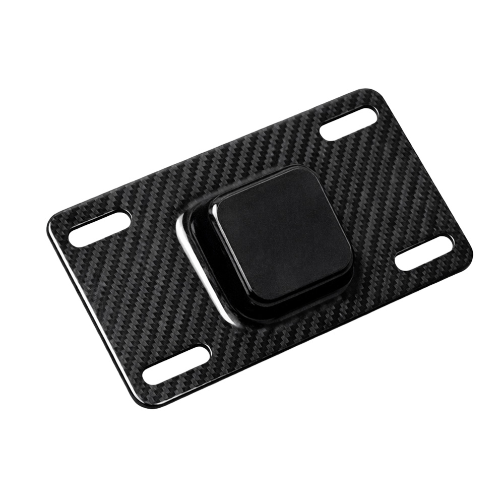 Black Carbon Fiber License Plate Assemblies For Harley Softail Dyna Touring XL - Image 3