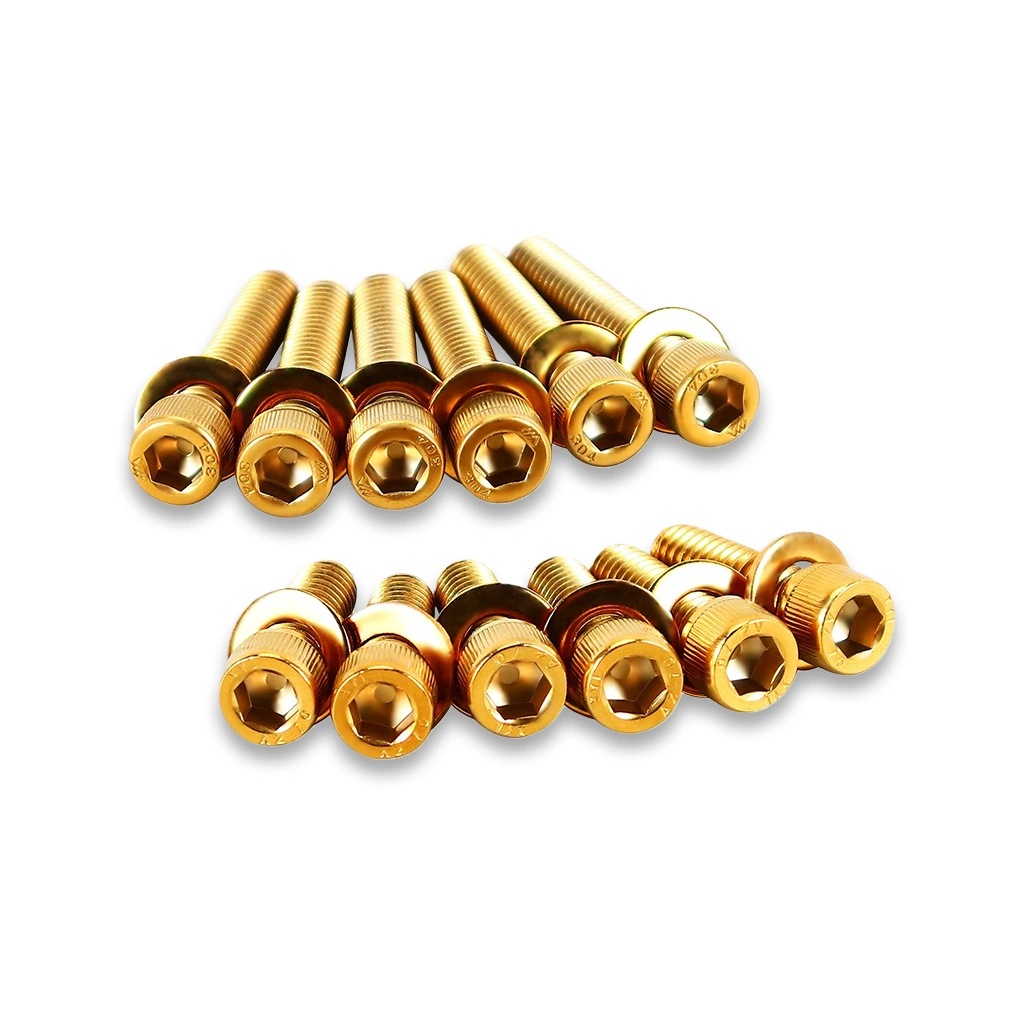 Gold Twin Cam Engine Cam Cover Bolt Kit for Harley Softail, Dyna & Touring 2000–2017 - Image 3