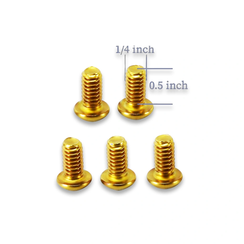 Gold Derby Cover Bolt Kit for Harley Softail & Touring - Image 4