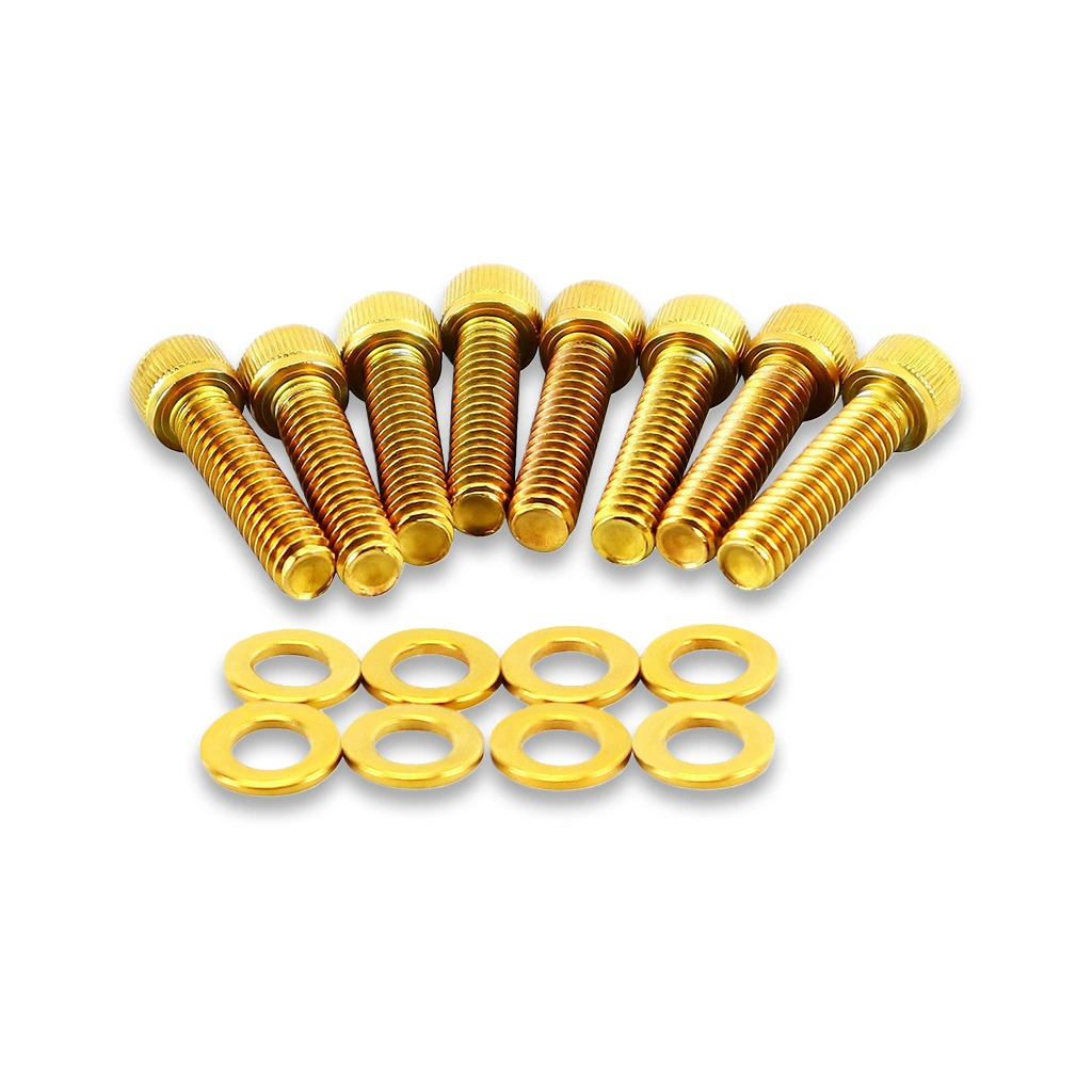 Gold Engine Lifter Cover Bolt Kit for Harley Softail, Dyna & Touring 2000–Later - Image 2