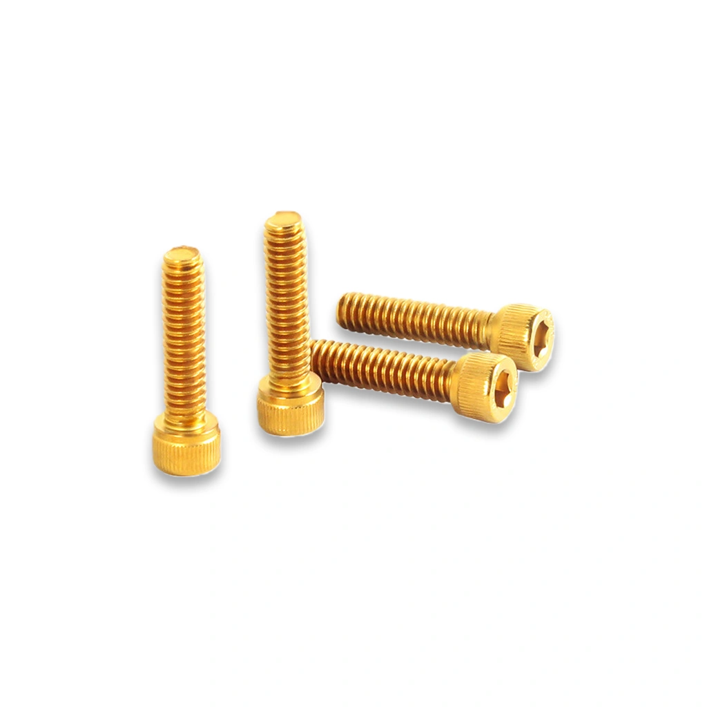Gold Handlebar Control Clamp Bolt Kit for Harley - Image 4