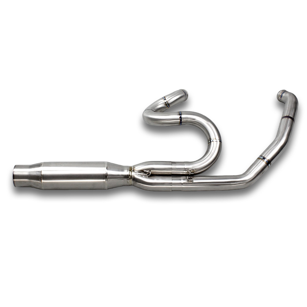 Full Titanium 2-Into-1 Exhaust System for Harley Touring Models (2009–2016) - Image 2