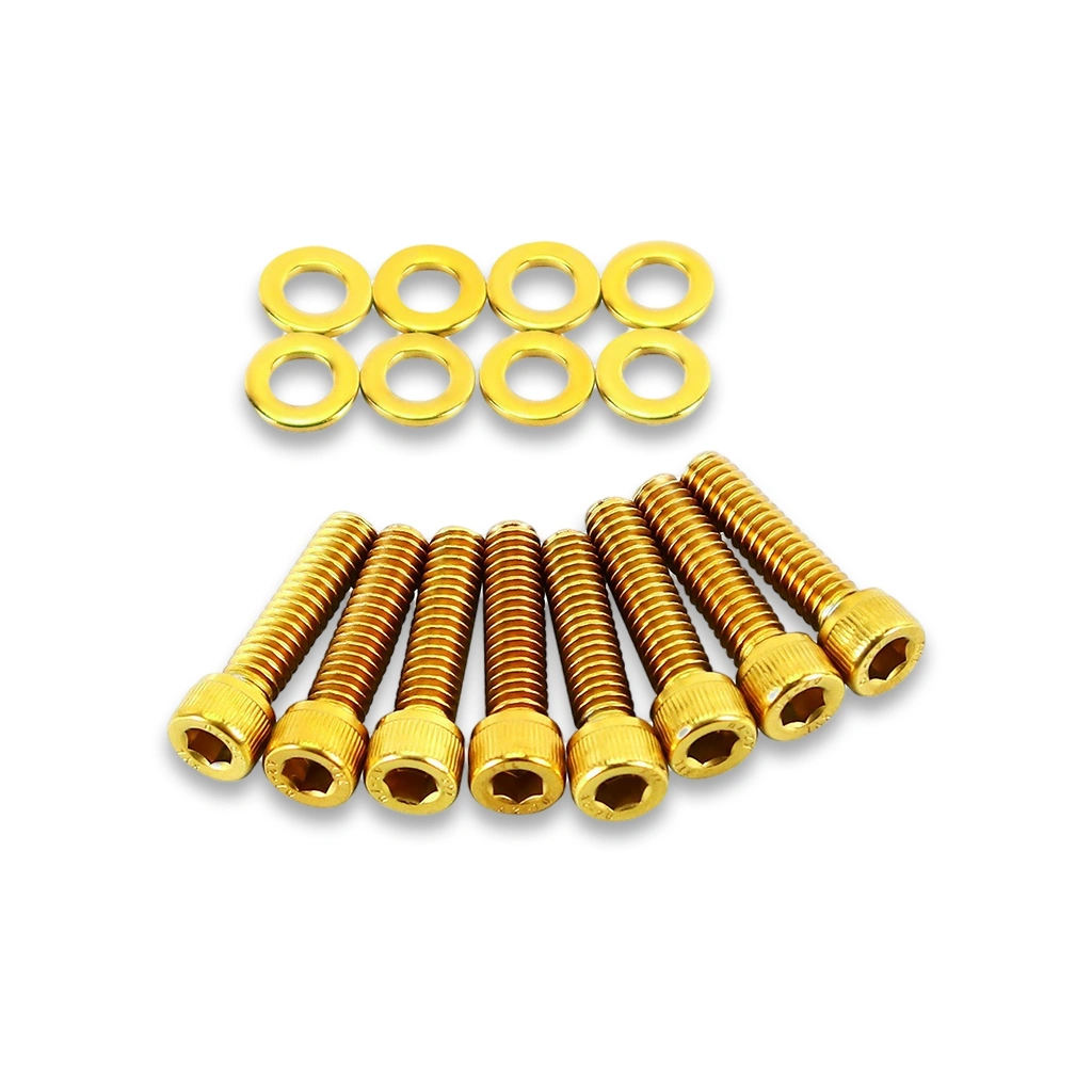 Gold Engine Lifter Cover Bolt Kit for Harley Softail, Dyna & Touring 2000–Later - Image 3