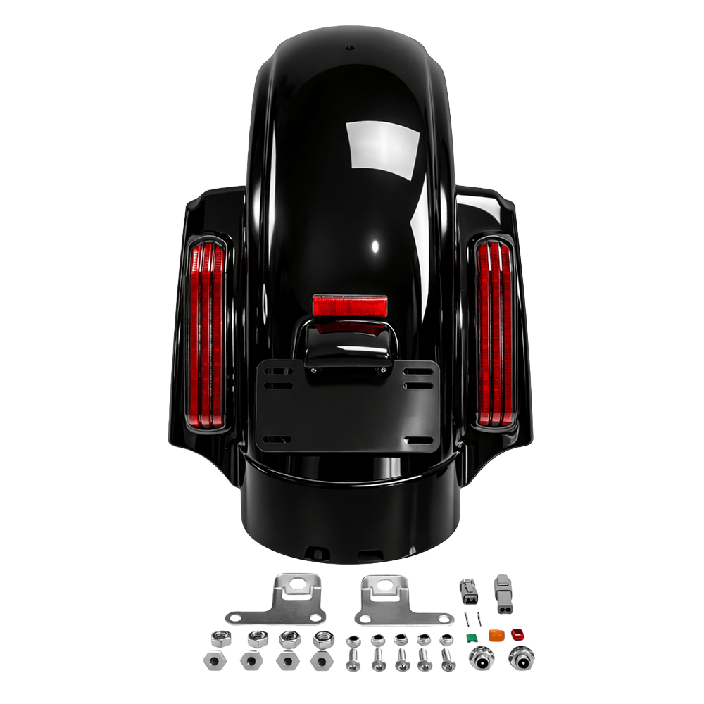 Black CVO-Style LED Rear Fender System for Harley Touring Models(2014–Mid 2023) - Image 4