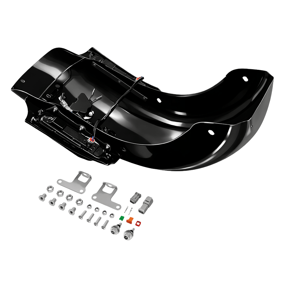 Black CVO-Style LED Rear Fender System for Harley Touring Models(2014–Mid 2023) - Image 6