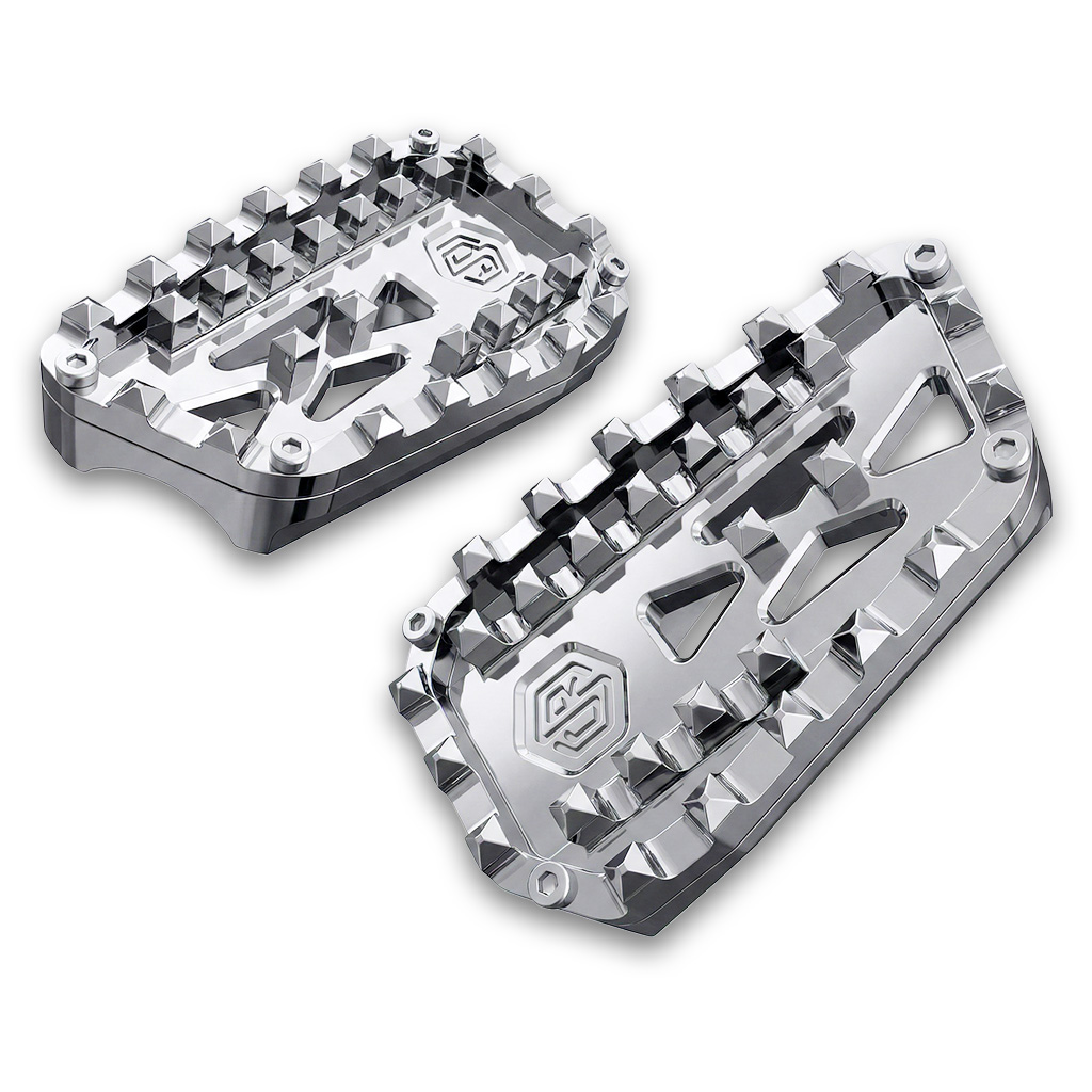 OFFRAMP Chrome Modular Performance Footboards for Harley Softail, Touring & Sportster Models - Image 3