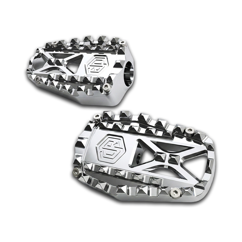 OFFRAMP Chrome Modular Performance Footboards for Harley Softail, Touring & Sportster Models - Image 3