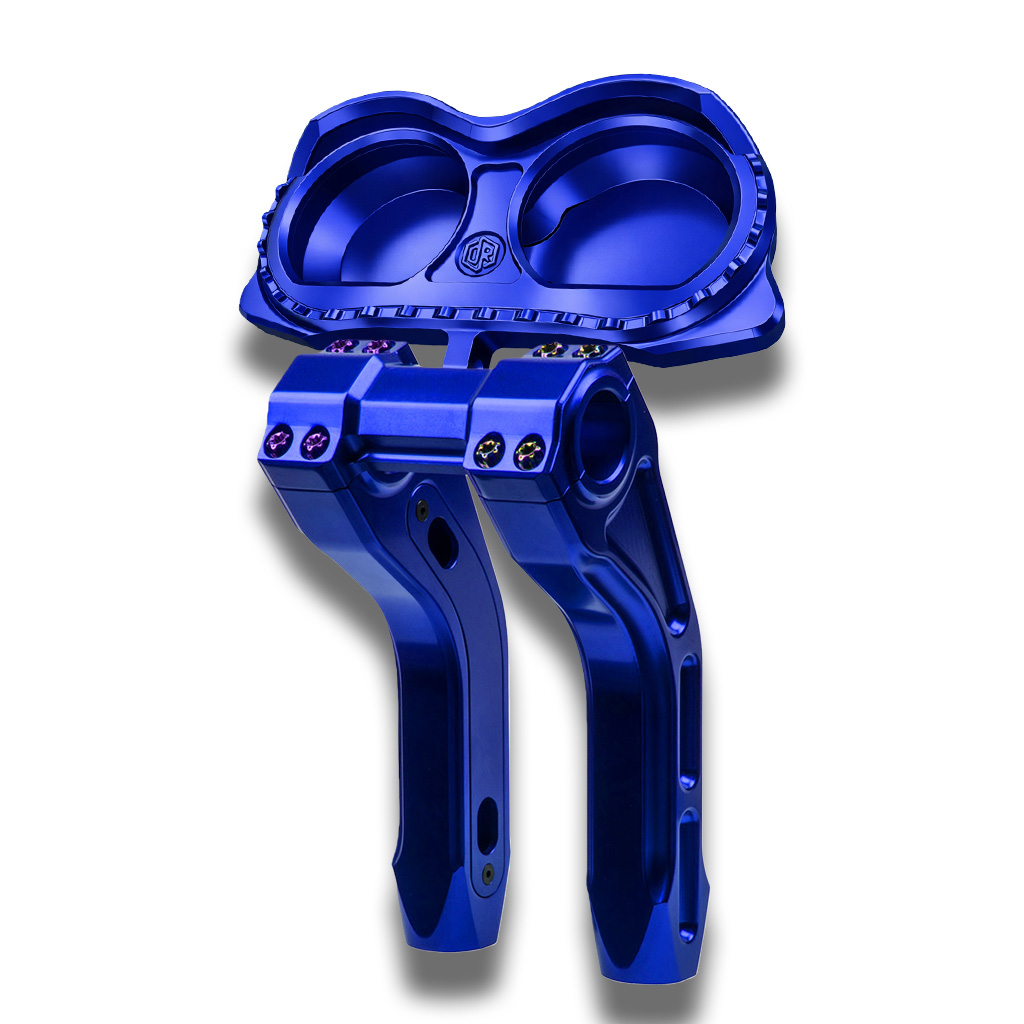 OFFRAMP LOCK-ON™ Gauge Bezel – CNC Machined Blue Anodized Finish for Harley Road Glide Touring - Image 10