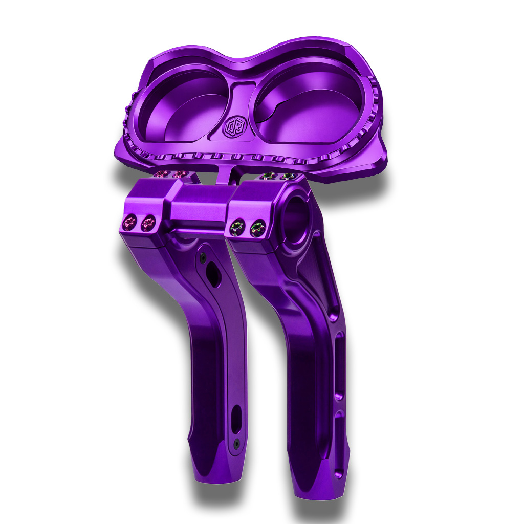 OFFRAMP LOCK-ON™ Gauge Bezel – CNC Machined Purple Anodized Finish for Harley Road Glide Touring - Image 10