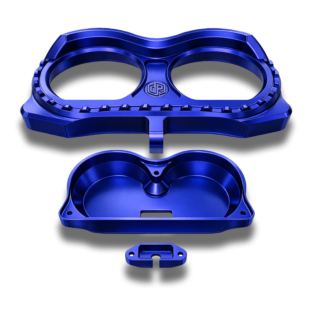 OFFRAMP LOCK-ON™ Gauge Bezel – CNC Machined Blue Anodized Finish for Harley Road Glide Touring - Image 8