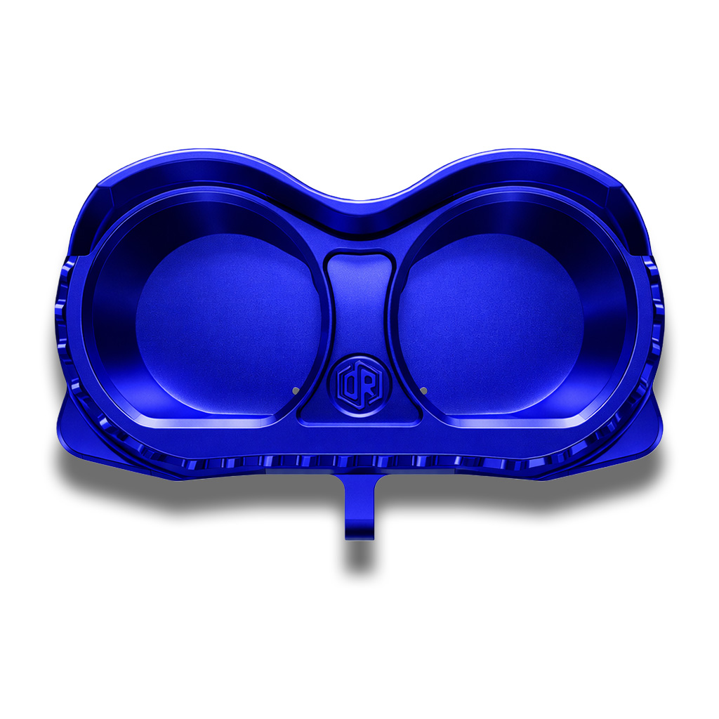 OFFRAMP LOCK-ON™ Gauge Bezel – CNC Machined Blue Anodized Finish for Harley Road Glide Touring - Image 3