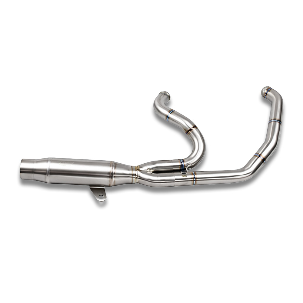 Full Titanium 2-Into-1 Exhaust System for Harley M8 Softail Models (2018–2023) - Image 3