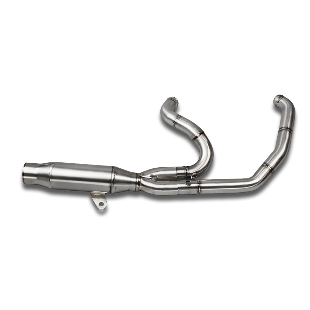 Stainless Steel 2-Into-1 Exhaust System for Harley Softail Models (2018–2024) - Image 2