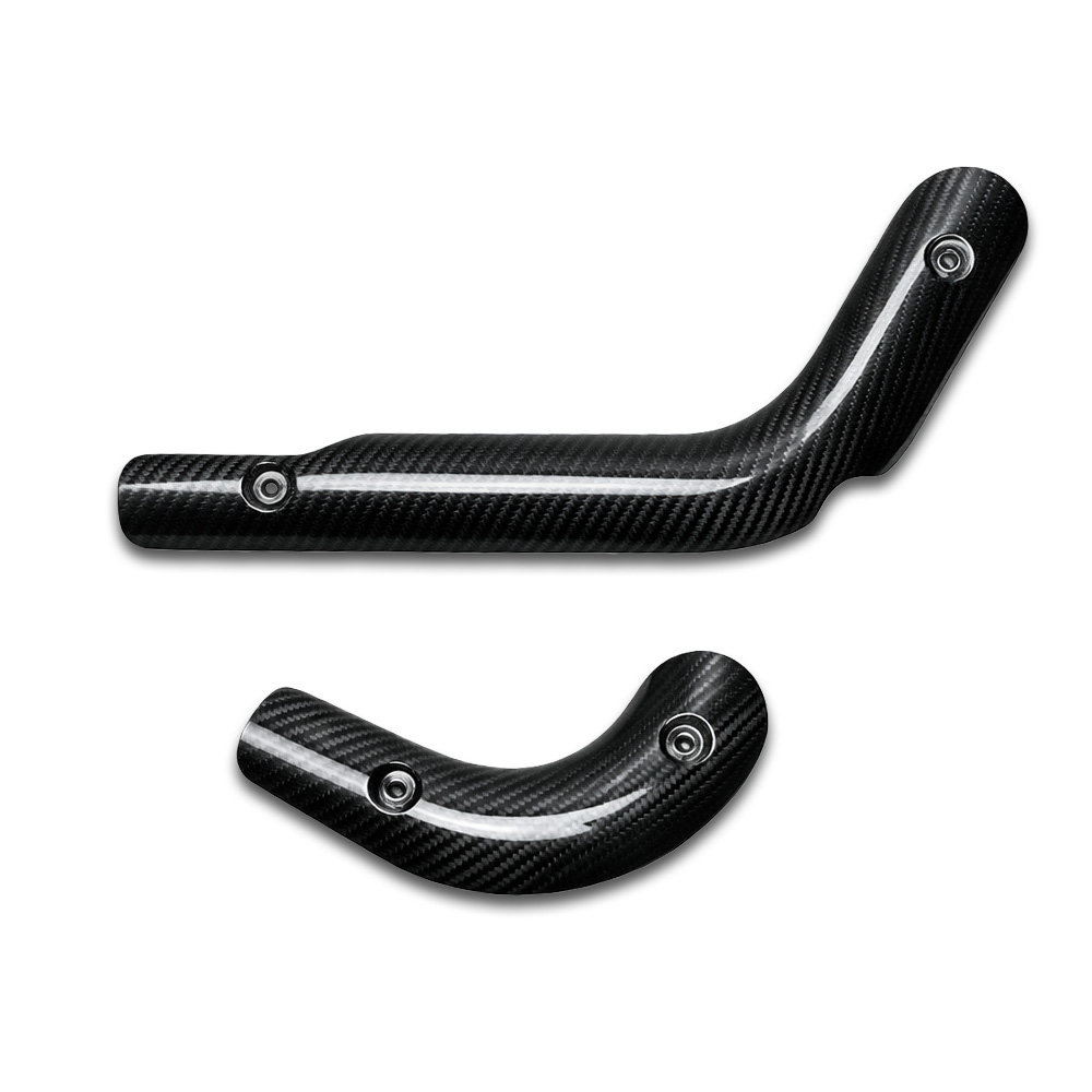 Carbon Fiber Exhaust Heat Shield for OFFRAMP 2-Into-1 Exhaust | Touring Models (2017–2023) - Image 2